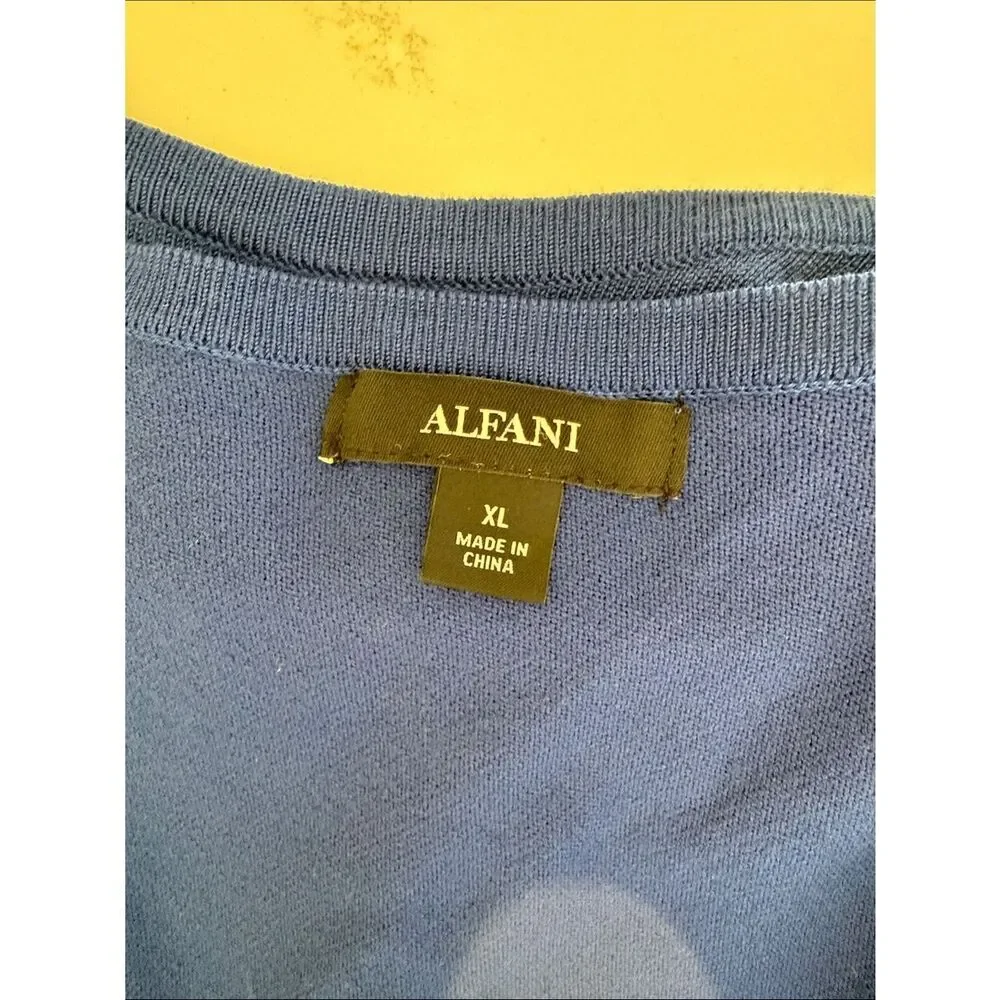 Alfani Colorblock Blue Knit Dress